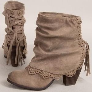 Naughty Monkey Taupe Ankle Booties